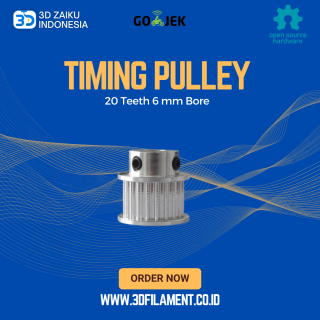 Reprap 3GT Timing Pulley 20 Teeth 6 mm Bore
